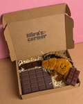 Chocolate Stationery Gift Box — Notebook, Pen & Bag Charm Set
