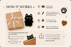 Blind Date With a Book Gift Box, Mystery Book & Cat Accessories (Choose Genre)