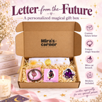 Letter from the Future Gift Box, Personalized Magical Letter, Unique Bracelet & Cat Brooch, Meaningful Gift for Her