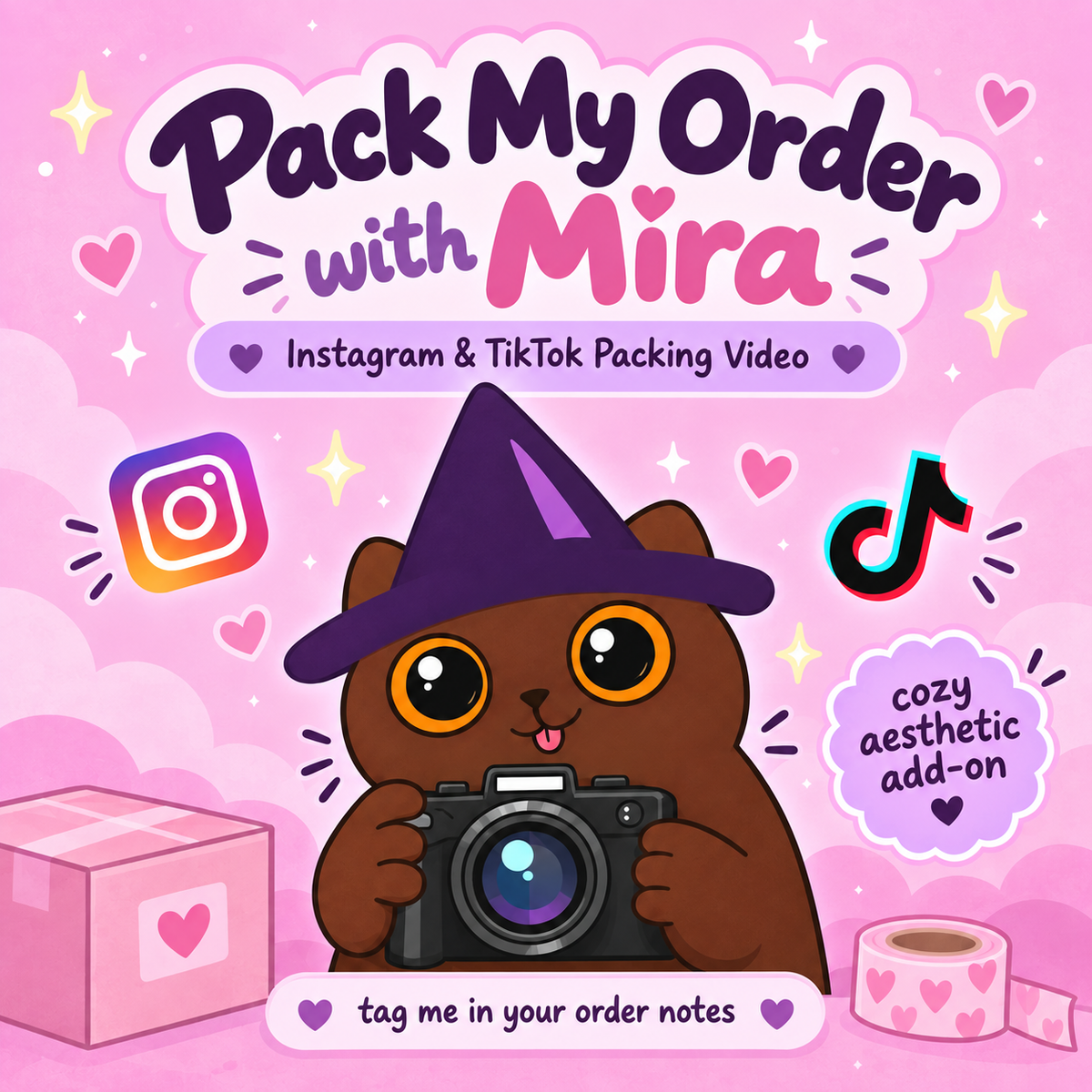 Pack My Order with Mira  | TikTok & Instagram Packing Video