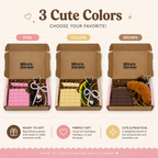 Chocolate Bar Notebook Gift Set, Pen & Keychain, Teen Girl Stationery (3 Colors)