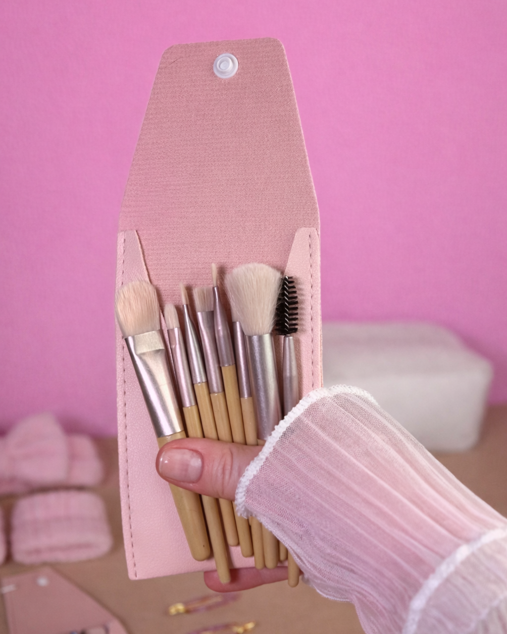Fluffy Self-Care Gift Set — Blush Pink Beauty Bundle