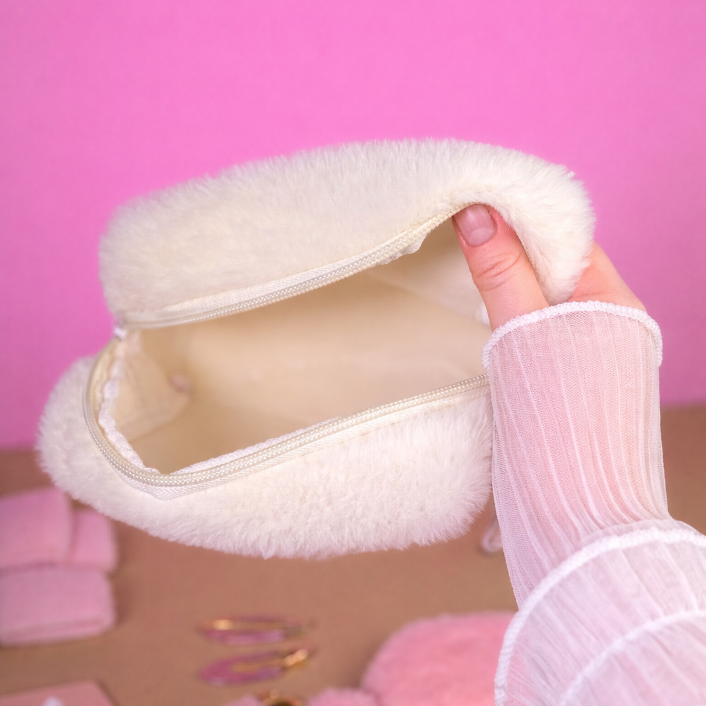 Fluffy Self-Care Gift Set — White Cozy Beauty Bundle