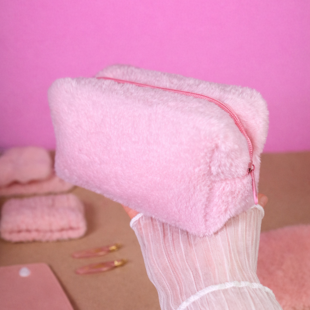 Fluffy Self-Care Gift Set — Blush Pink Beauty Bundle