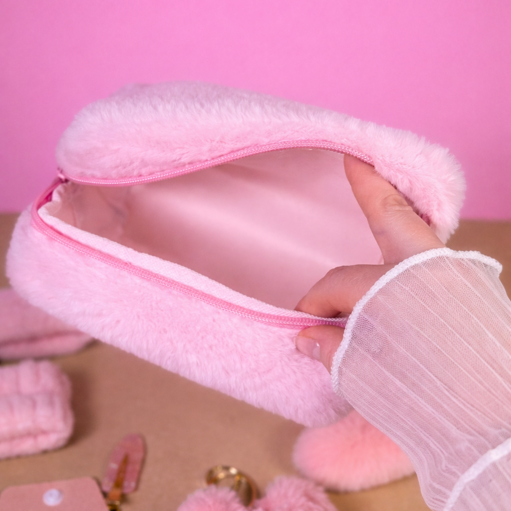 Fluffy Self-Care Gift Set — Blush Pink Beauty Bundle