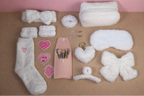Fluffy Self-Care Gift Set — White Cozy Beauty Bundle