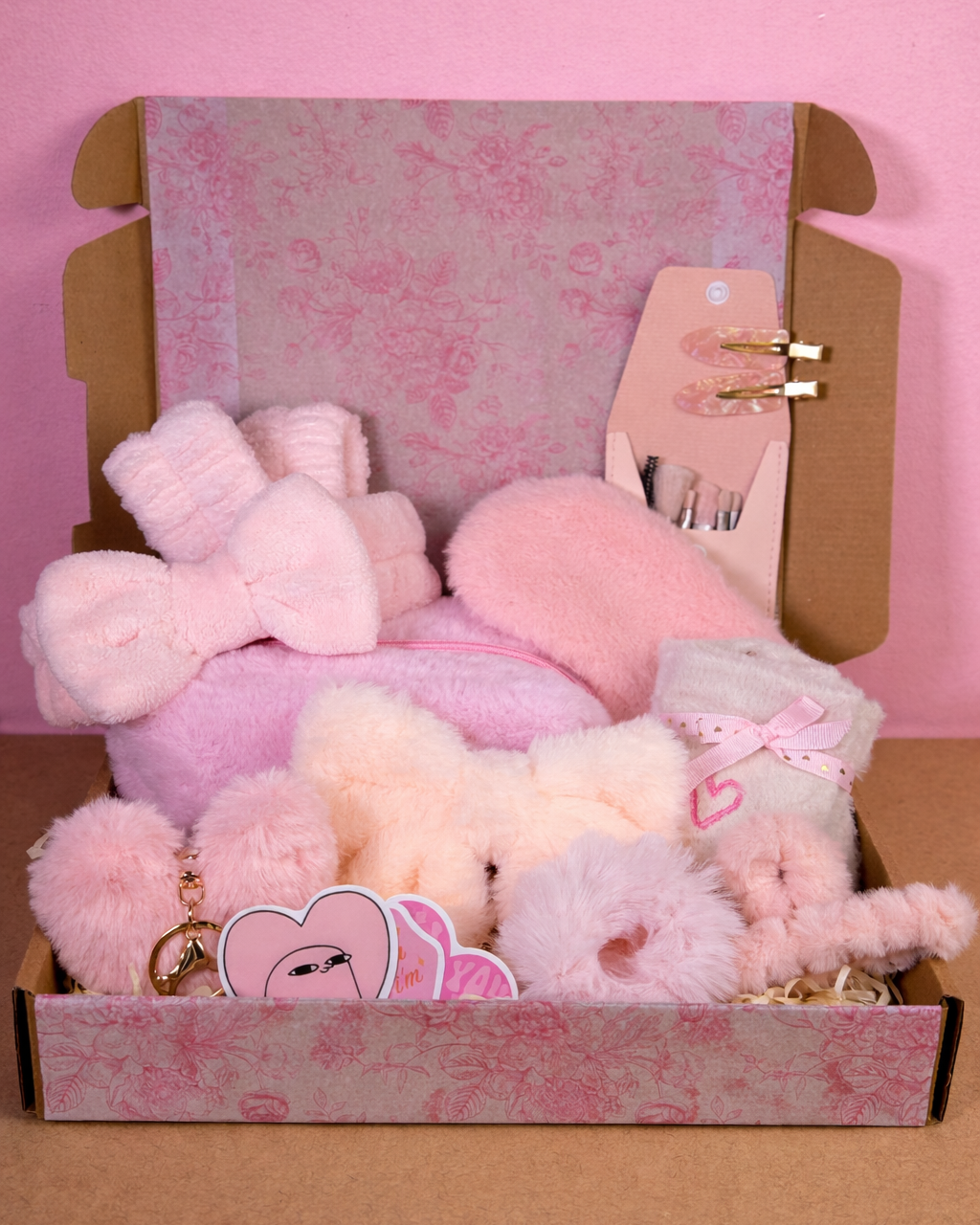 Fluffy Self-Care Gift Set — Blush Pink Beauty Bundle