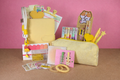Yellow Stationery Set — Notebook, Pens, Markers & Planner Accessories