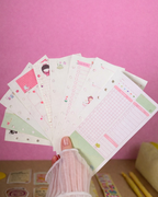 Yellow Stationery Set — Notebook, Pens, Markers & Planner Accessories