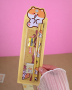 Yellow Stationery Set — Notebook, Pens, Markers & Planner Accessories