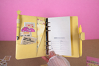 Yellow Stationery Set — Notebook, Pens, Markers & Planner Accessories
