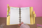 Yellow Stationery Set — Notebook, Pens, Markers & Planner Accessories