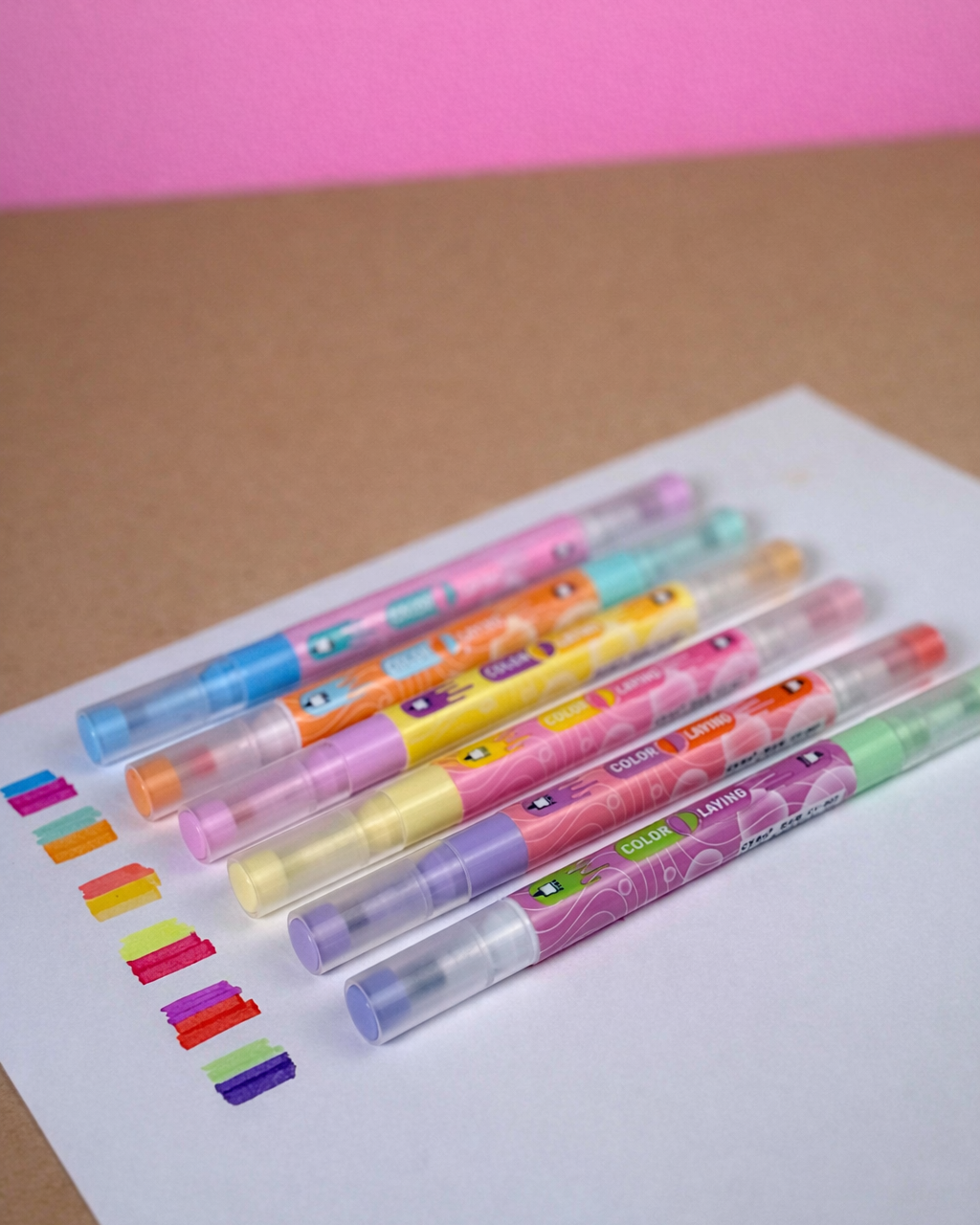 Yellow Stationery Set — Notebook, Pens, Markers & Planner Accessories