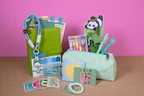 Green Stationery Set — Notebook, Pens, Markers & Planner Accessories