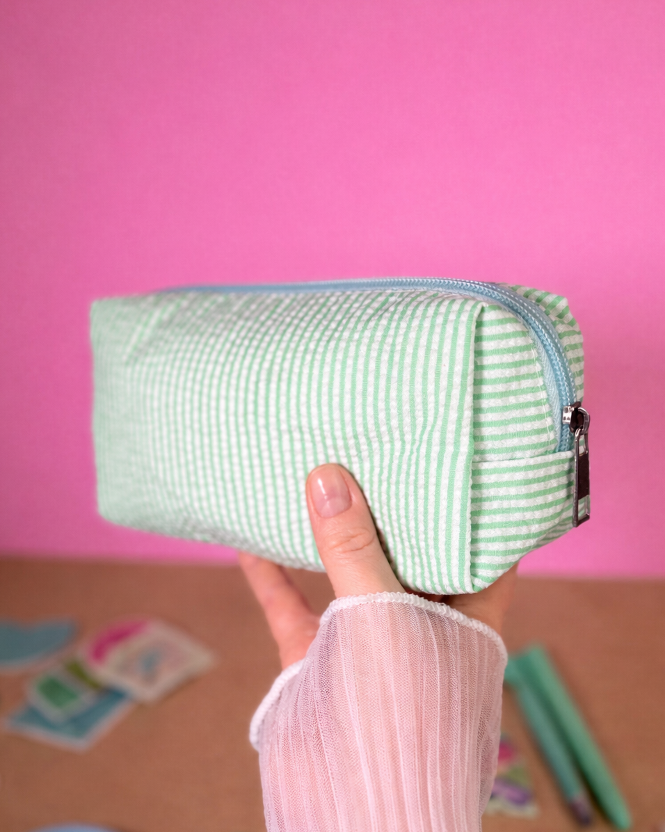Green Stationery Set — Notebook, Pens, Markers & Planner Accessories