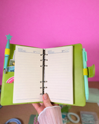 Green Stationery Set — Notebook, Pens, Markers & Planner Accessories