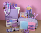 Purple Stationery Set — Notebook, Pens, Markers & Planner Accessories
