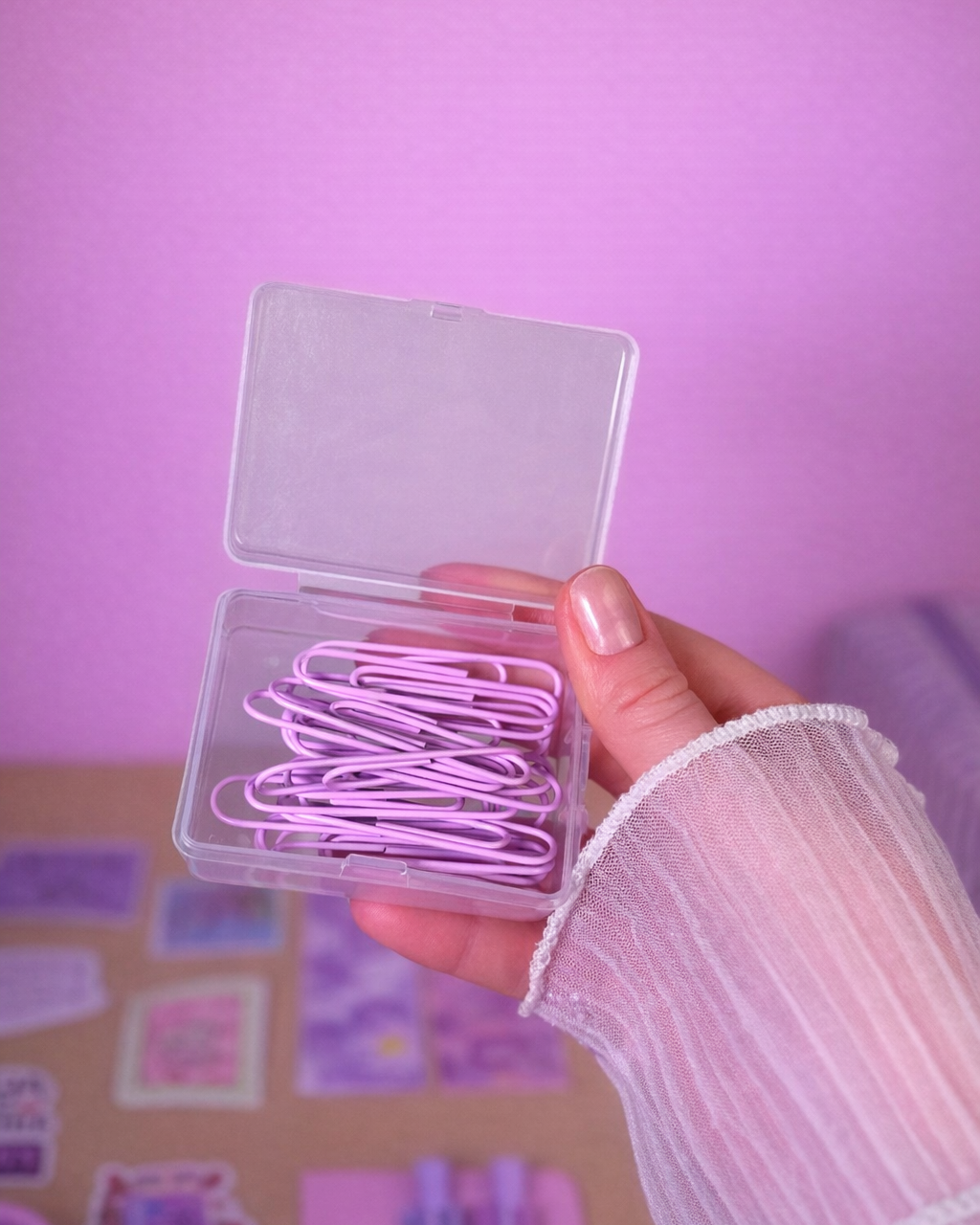 Purple Stationery Set — Notebook, Pens, Markers & Planner Accessories