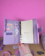 Purple Stationery Set — Notebook, Pens, Markers & Planner Accessories