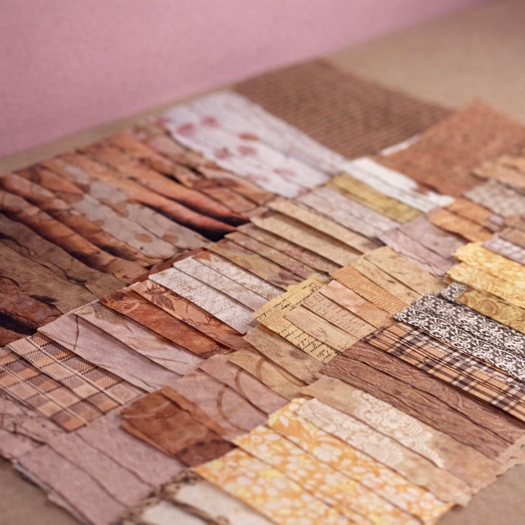 Vintage Scrapbook Paper Pack — 100 Assorted Decorative Papers