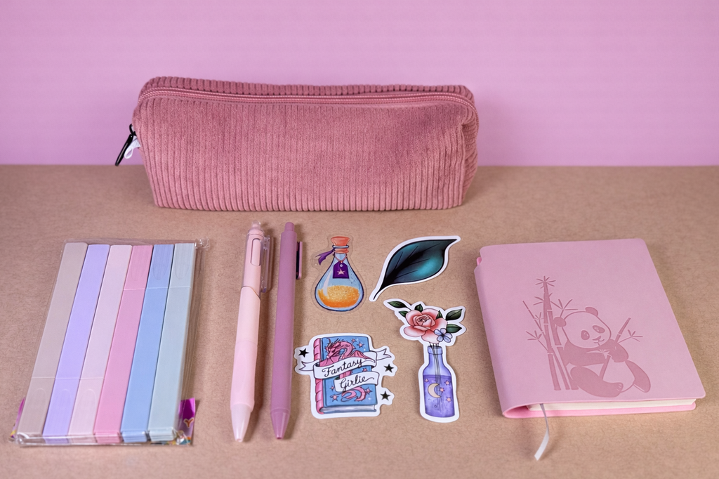 Minimalist Stationery Set — Dusty Pink Journaling Kit
